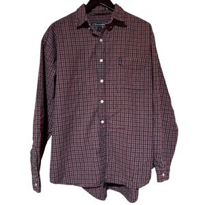 Y2K Vintage Abercrombie & Fitch Men's Plaid Flannel Shirt‎ Size L – 100% Cotton